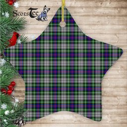 Davidson Of Tulloch Dress Tartan Ornament Star Ornament, Christmas Star Decorations, ceramic ornament, Plaid Star Ceramic Ornament, Christmas Ornament Decorations Gift