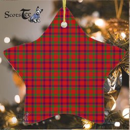 Grant Of Rothiemurchus Tartan Ornament Star Ornament, Christmas Star Decorations, ceramic ornament, Plaid Star Ceramic Ornament, Christmas Ornament Decorations Gift