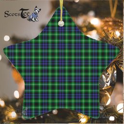 Graham Of Montrose Tartan Ornament Star Ornament, Christmas Star Decorations, ceramic ornament, Plaid Star Ceramic Ornament, Christmas Ornament Decorations Gift