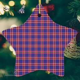 Laing Of Archiestown Tartan Ornament Star Ornament, Christmas Star Decorations, ceramic ornament, Plaid Star Ceramic Ornament, Christmas Ornament Decorations Gift