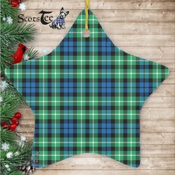 Graham Of Montrose Ancient Tartan Ornament Star Ornament, Christmas Star Decorations, ceramic ornament, Plaid Star Ceramic Ornament, Christmas Ornament Decorations Gift