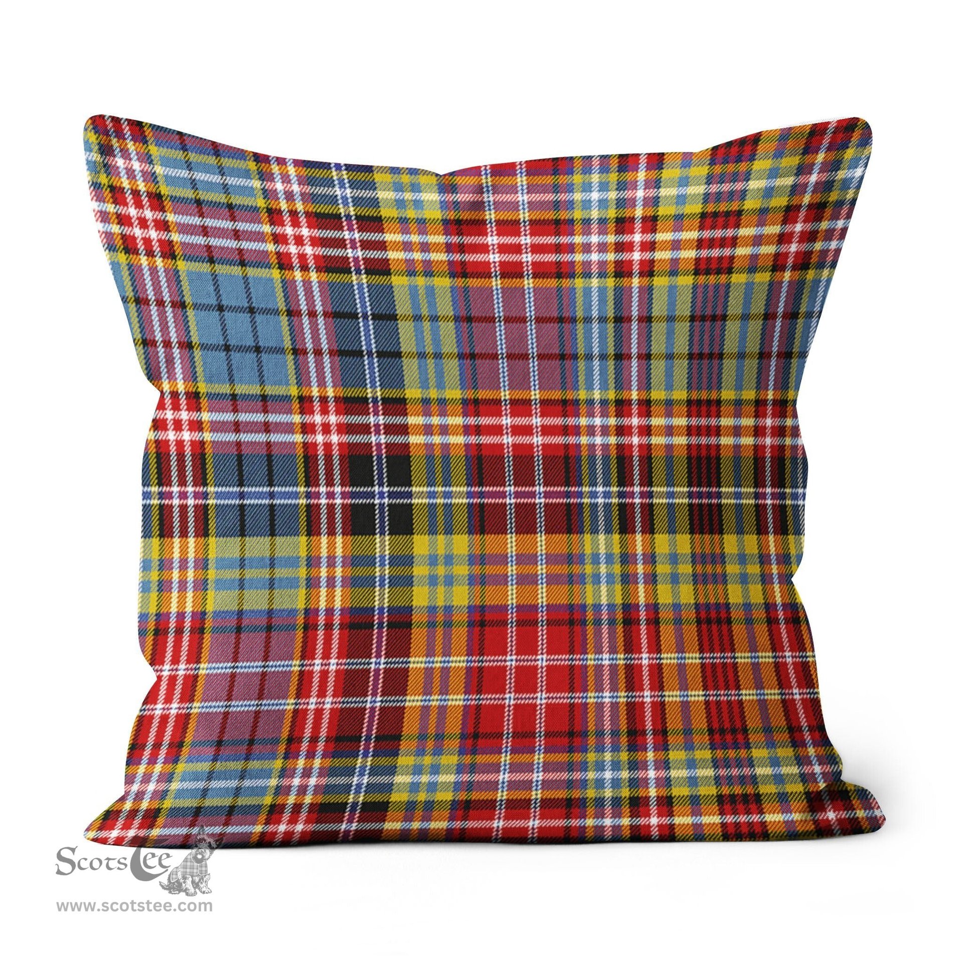 Plaid Pillow Drummond Of Strathallan Tartan Plaid Throw Pillow Home Decor Plaid Christmas Pillows - Scotstee Shop