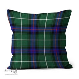 Plaid Pillow MacDonald Of The Isles Hunting Modern Tartan Plaid Throw Pillow Home Decor Plaid Christmas Pillows - Scotstee Shop