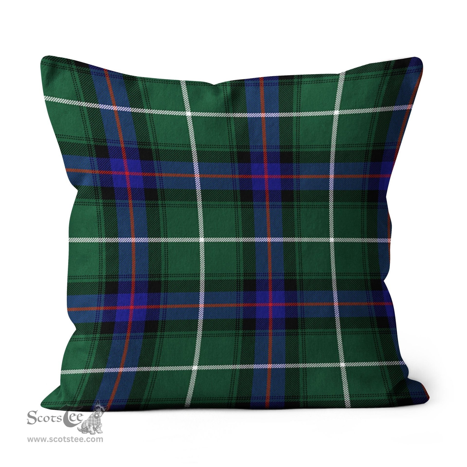 Plaid Pillow MacDonald Of The Isles Hunting Modern Tartan Plaid Throw Pillow Home Decor Plaid Christmas Pillows - Scotstee Shop