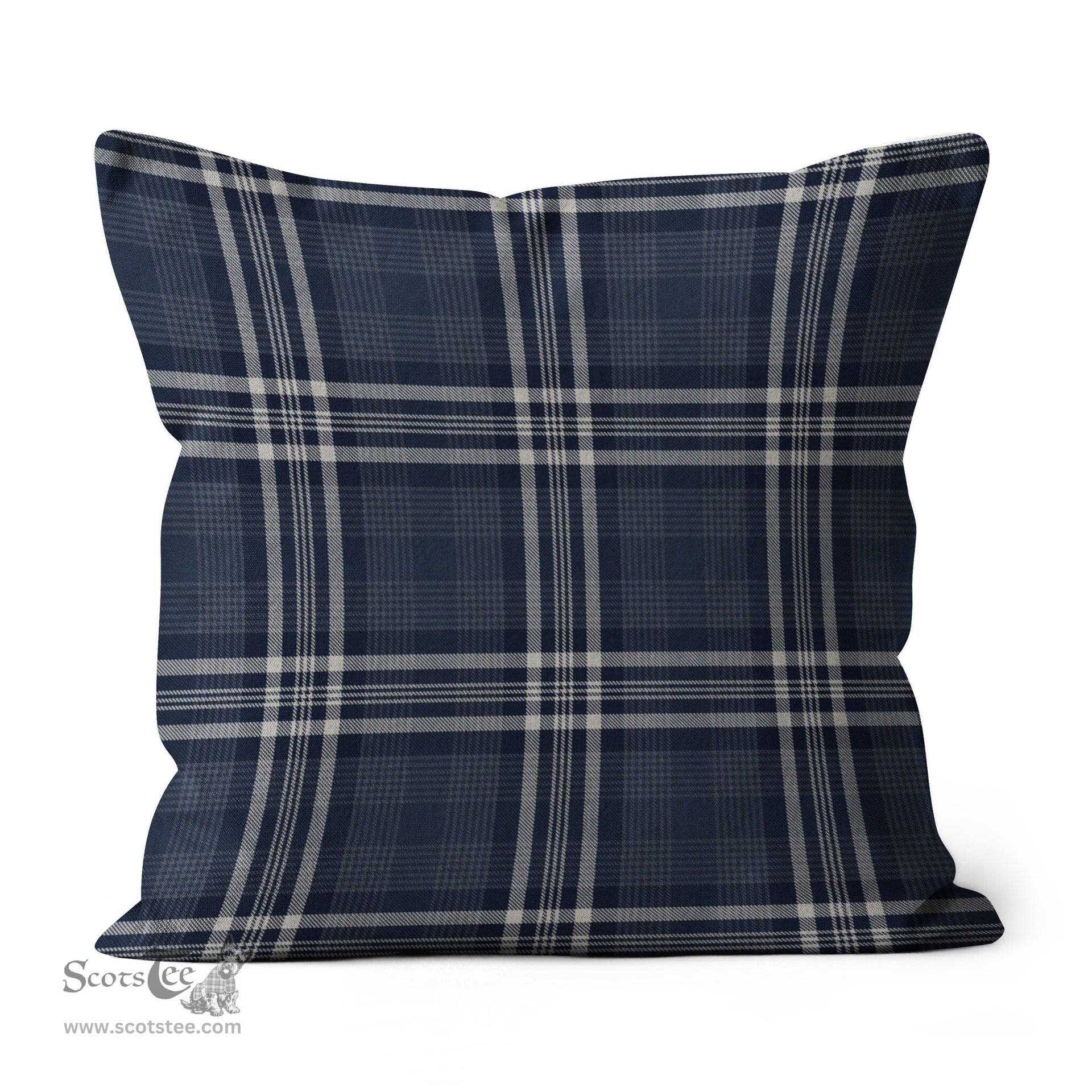 Plaid Pillow Navy Formal Dress Tartan Tartan Plaid Throw Pillow Home Decor Plaid Christmas Pillows - Scotstee Shop