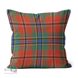 Plaid Pillow MacLean Of Duart Ancient Tartan Plaid Throw Pillow Home Decor Plaid Christmas Pillows - Scotstee Shop
