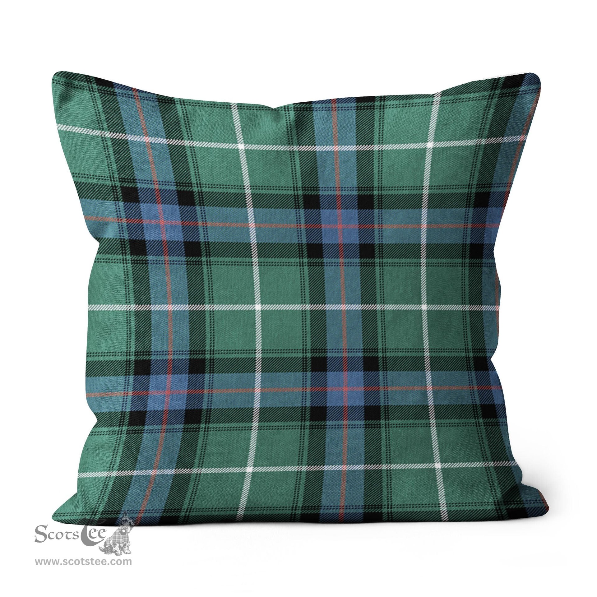 Plaid Pillow MacDonald Of The Isles Hunting Ancient Tartan Plaid Throw Pillow Home Decor Plaid Christmas Pillows - Scotstee Shop