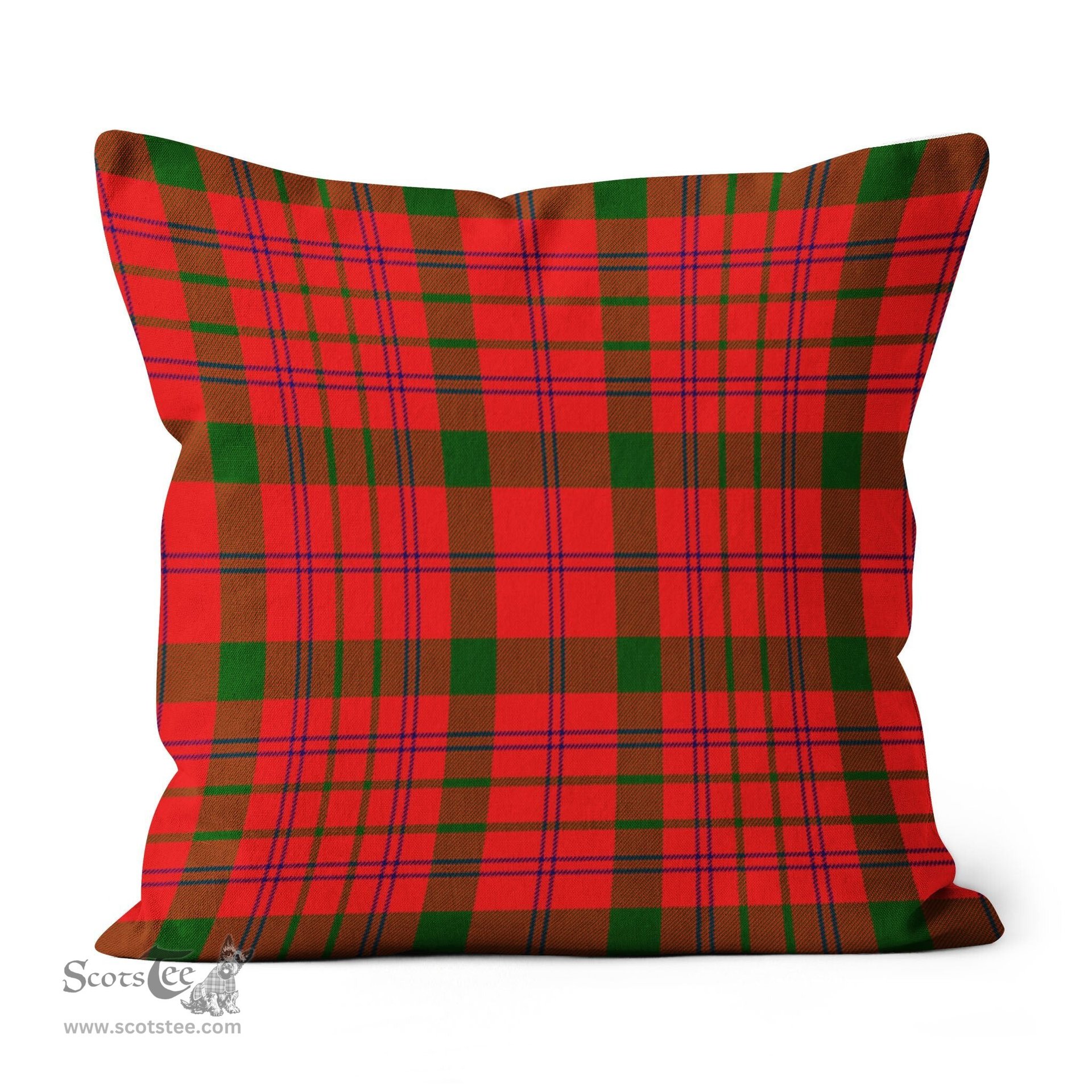 Plaid Pillow MacDonnell Of Keppoch Modern Tartan Plaid Throw Pillow Home Decor Plaid Christmas Pillows - Scotstee Shop