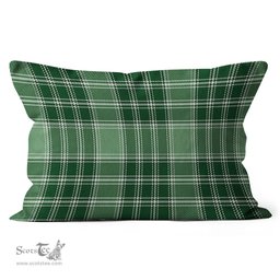 Plaid Pillow MacDonald Lord Of The Isles Hunting Tartan Plaid Throw Pillow Home Decor Plaid Christmas Pillows - Scotstee Shop