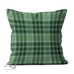 Plaid Pillow MacDonald Lord Of The Isles Hunting Tartan Plaid Throw Pillow Home Decor Plaid Christmas Pillows - Scotstee Shop