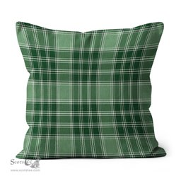 Plaid Pillow MacDonald Lord Of The Isles Hunting Tartan Plaid Throw Pillow Home Decor Plaid Christmas Pillows - Scotstee Shop