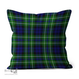 Plaid Pillow MacNeill Of Colonsay Hunting Tartan Plaid Throw Pillow Home Decor Plaid Christmas Pillows - Scotstee Shop