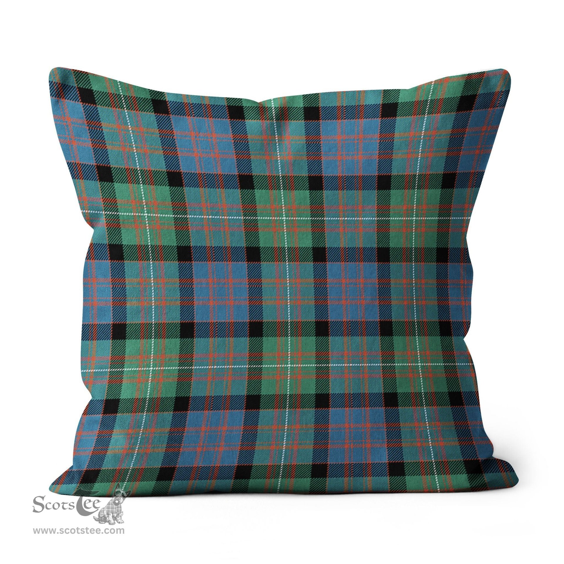 Plaid Pillow MacDonnell Of Glengarry Ancient Tartan Plaid Throw Pillow Home Decor Plaid Christmas Pillows - Scotstee Shop