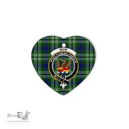 Mow Scottish Clan Plaid Ornament Gift. Christmas Tree Ornament Mow Christmas Ornament, Christmas Heart Ornament, Plaid Heart Ornament, Tartan Ornament, Tartan Heart Ornament