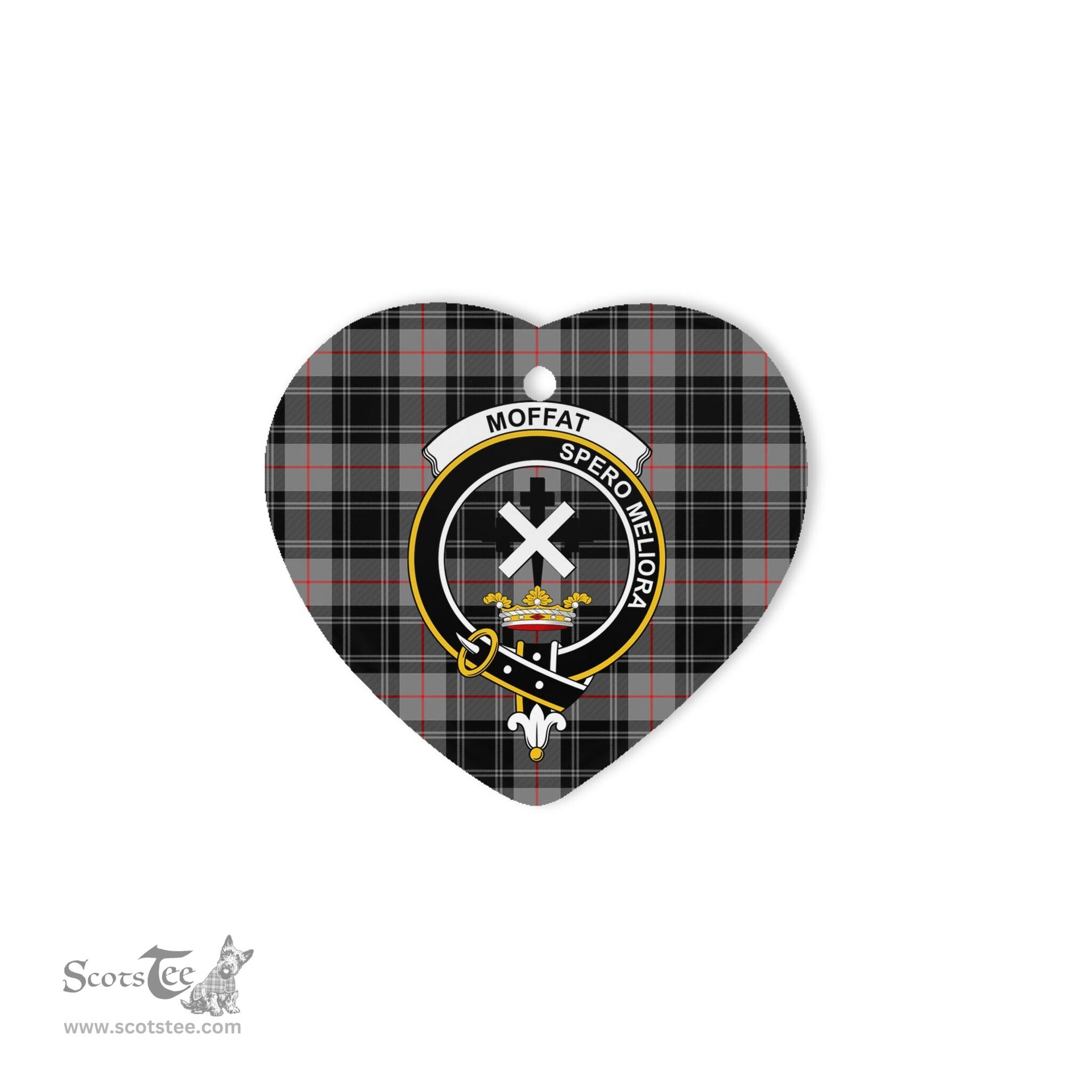 Moffat Scottish Clan Plaid Ornament Gift. Christmas Tree Ornament Moffat Christmas Ornament, Christmas Heart Ornament, Plaid Heart Ornament, Tartan Ornament, Tartan Heart Ornament