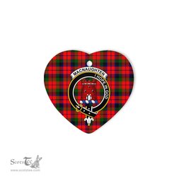 MacNaughten Scottish Clan Plaid Ornament Gift. Christmas Tree Ornament MacNaughten Clan Tartan Ornament Great Christmas Ornaments Gift Heart Ornament - Scotstee Shop