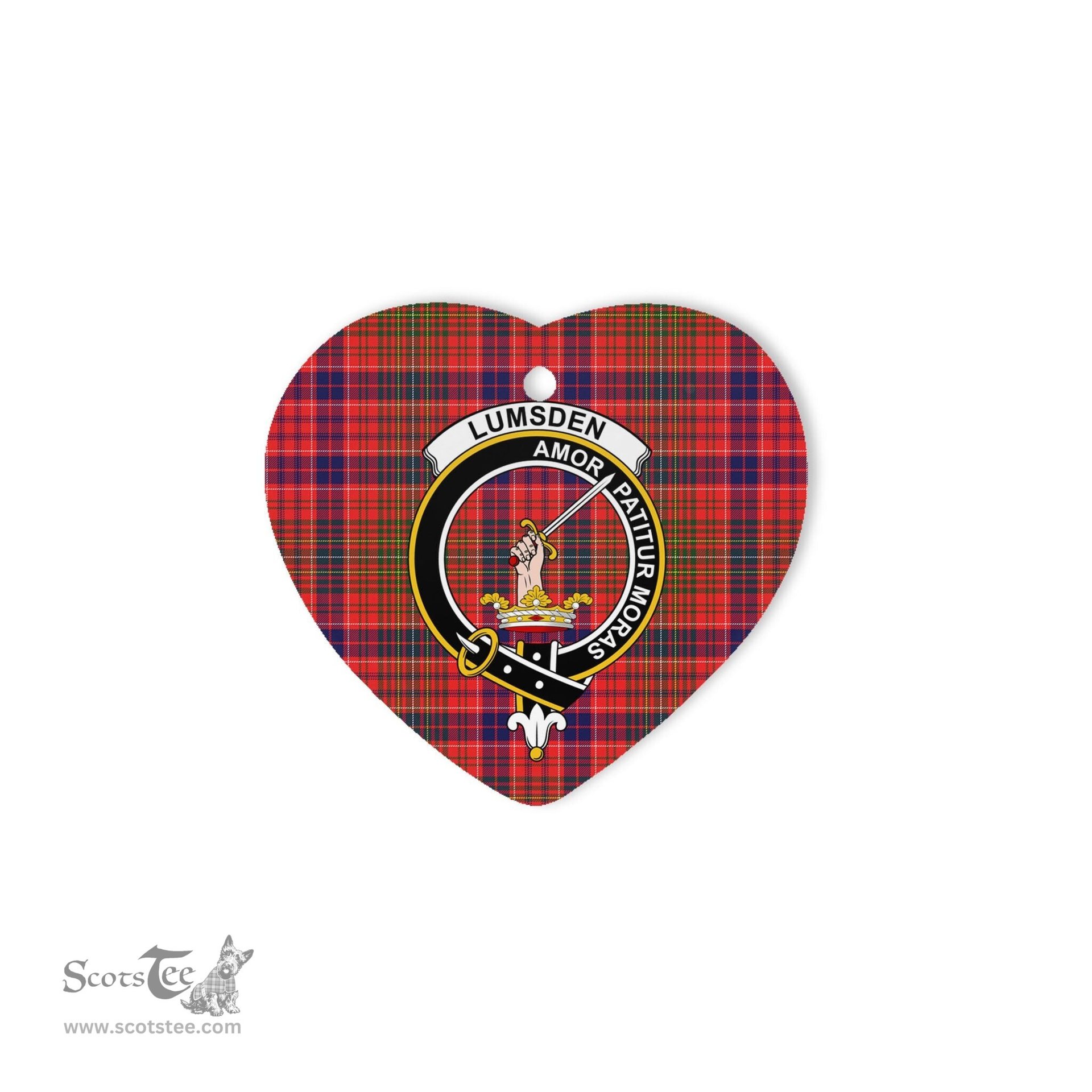Lumsden Scottish Clan Plaid Ornament Gift. Christmas Tree Ornament Lumsden Christmas Ornament, Christmas Heart Ornament, Plaid Heart Ornament, Tartan Ornament, Tartan Heart Ornament