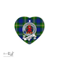 Maitland Scottish Clan Badge Plaid Christmas Ornaments Gift Heart Ornament Maitland Clan Tartan Ornaments, Plaid Ornament, christmas Ornament, plaid christmas ornament