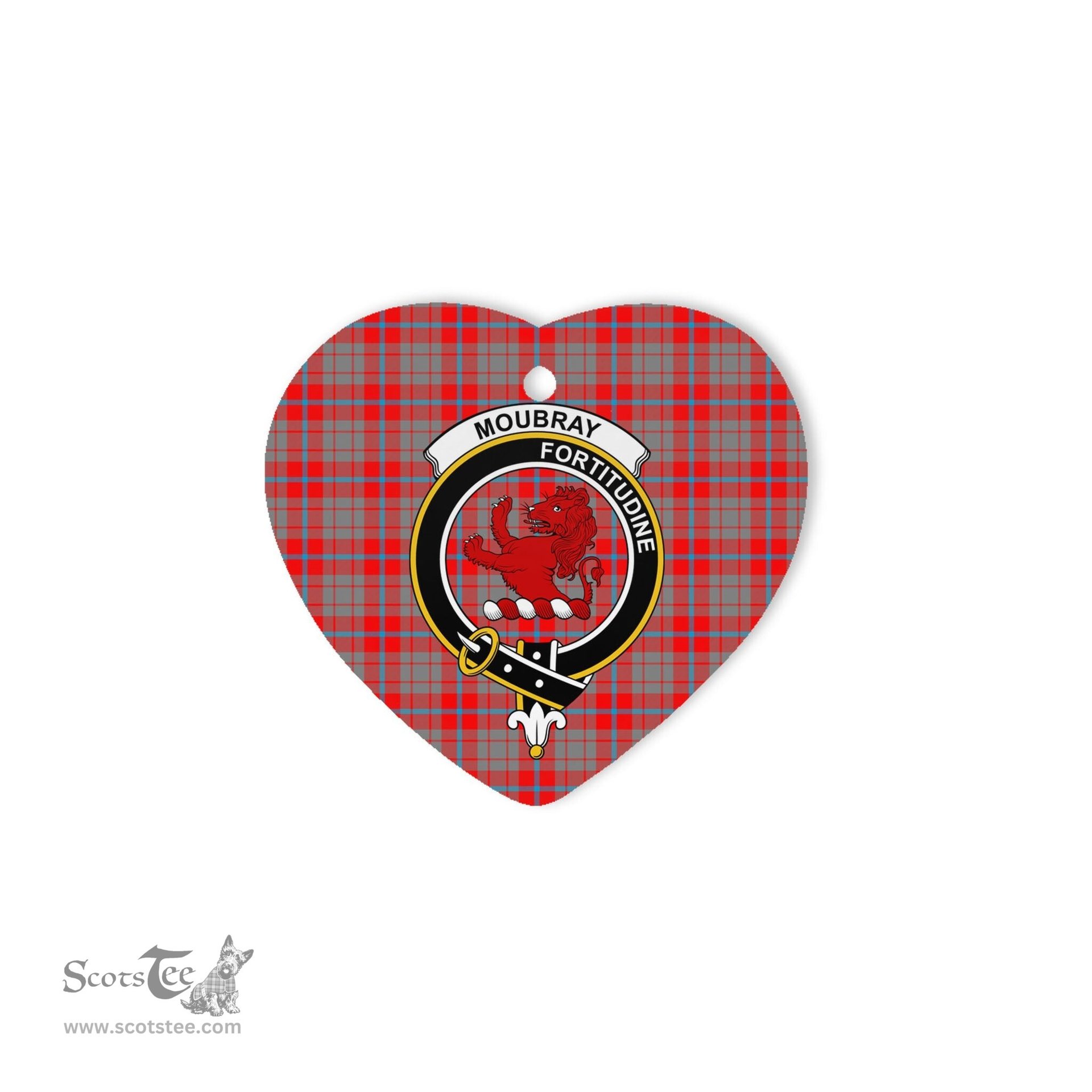 Moubray Scottish Clan Plaid Ornament Gift. Christmas Tree Ornament Moubray Christmas Ornament, Christmas Heart Ornament, Plaid Heart Ornament, Tartan Ornament, Tartan Heart Ornament