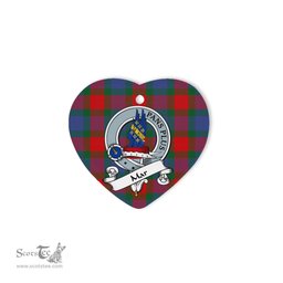 Mar Scottish Clan Badge Plaid Ornament Gift. Christmas Tree Ornament Mar Clan Tartan Ornament Great Christmas Ornaments Gift Heart Ornament
