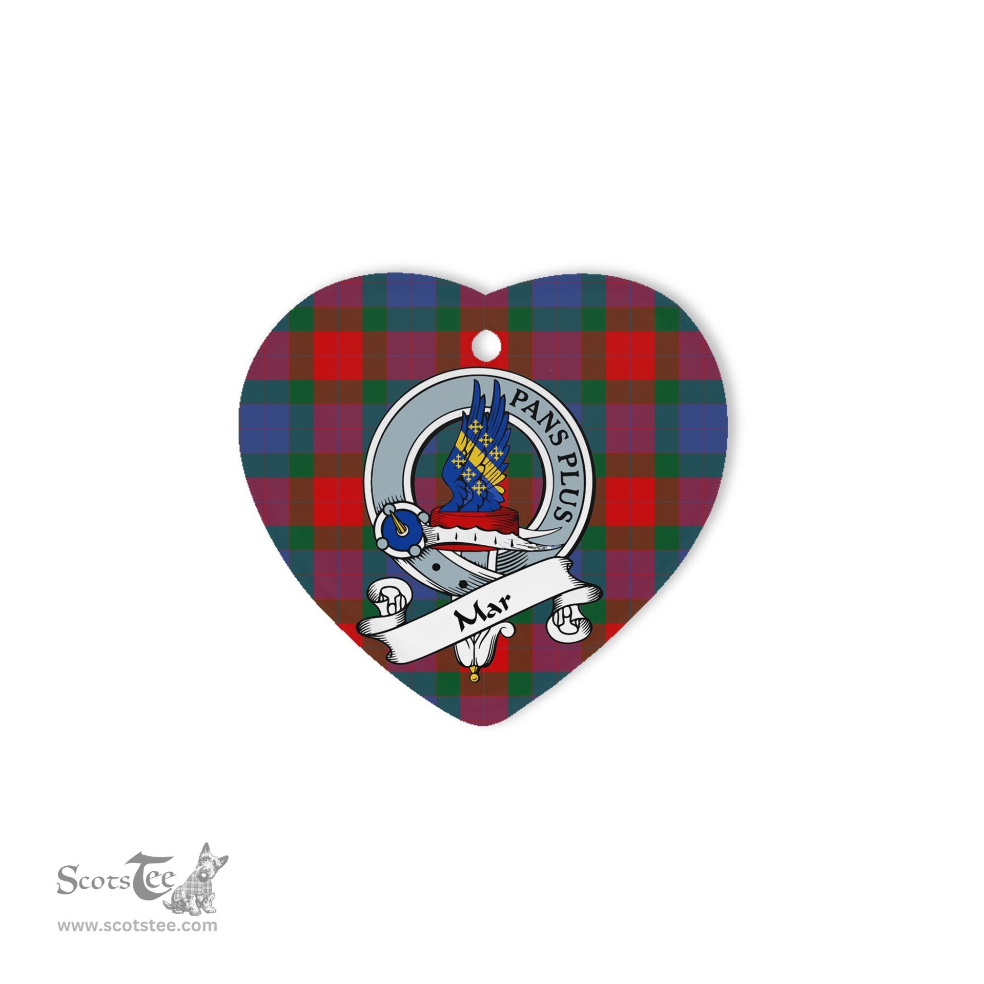 Mar Scottish Clan Badge Plaid Ornament Gift. Christmas Tree Ornament Mar Clan Tartan Ornament Great Christmas Ornaments Gift Heart Ornament