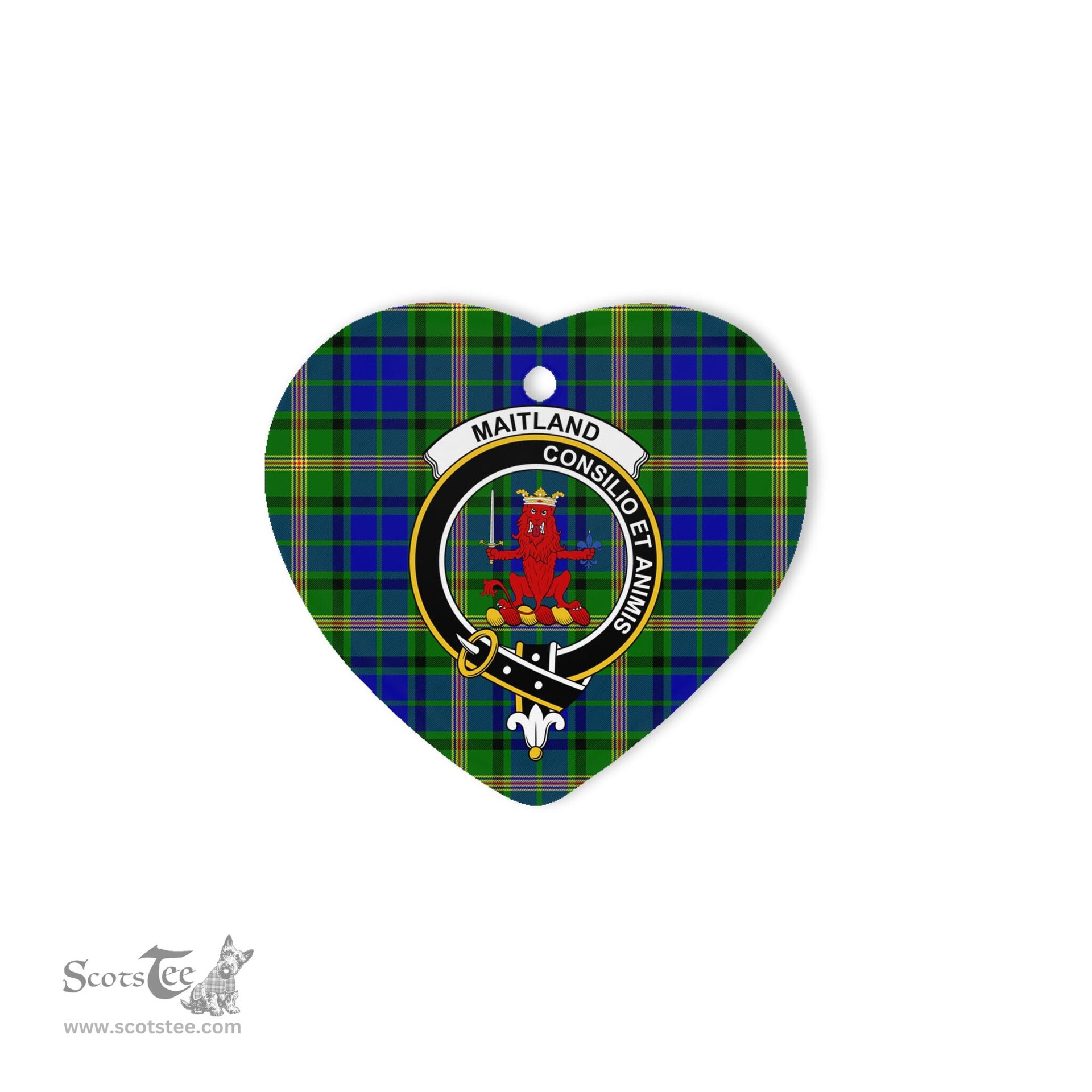 Maitland Scottish Clan Plaid Ornament Gift. Christmas Tree Ornament Maitland Clan Tartan Ornament Great Christmas Ornaments Gift Heart Ornament - Scotstee Shop