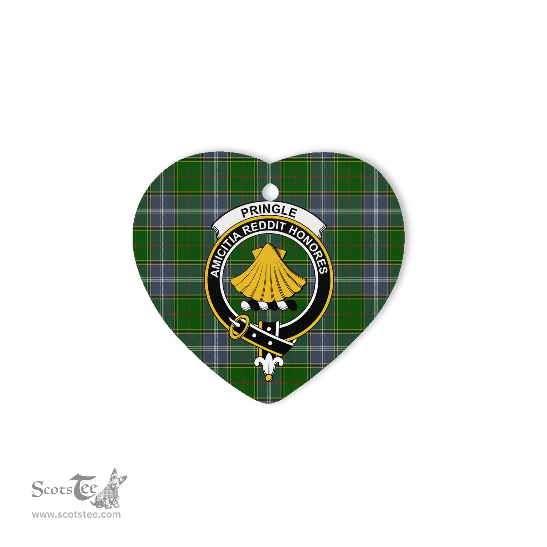Pringle Scottish Clan Plaid Ornament Gift. Christmas Tree Ornament Pringle Christmas Ornament, Christmas Heart Ornament, Plaid Heart Ornament, Tartan Ornament, Tartan Heart Ornament