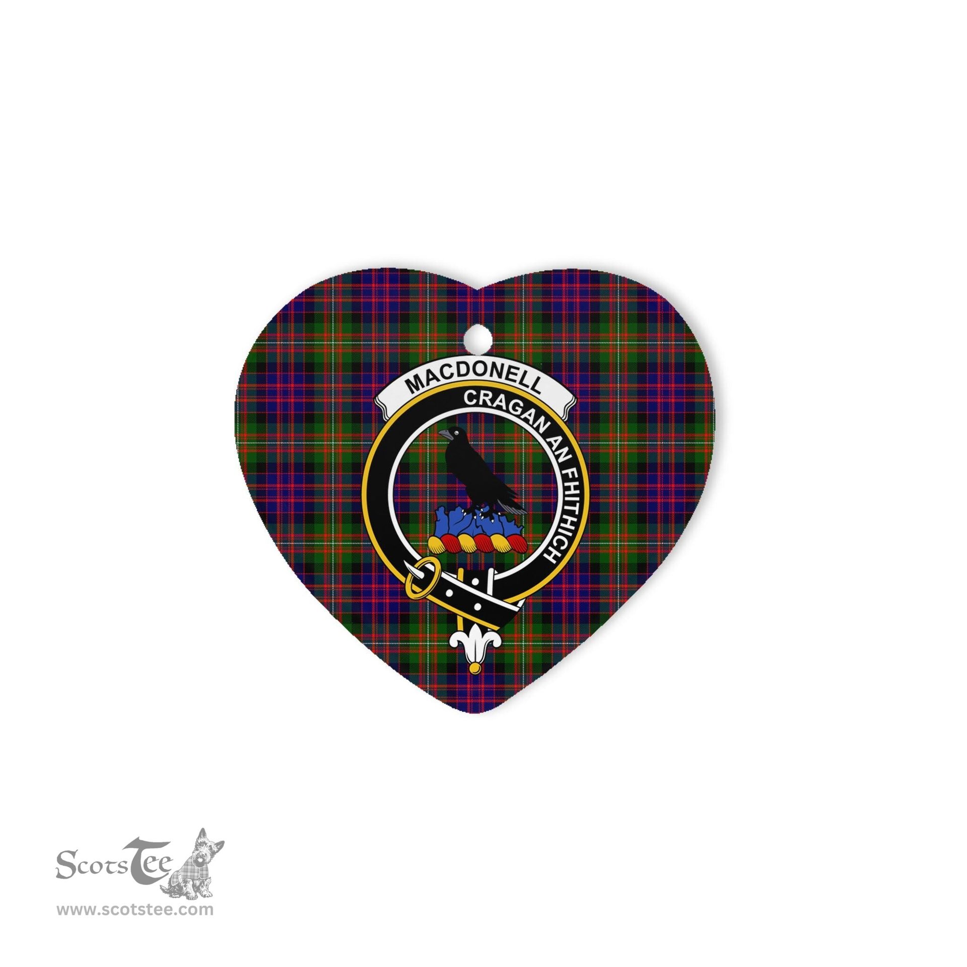 MacDonell of Glengarry Scottish Clan Plaid Ornament Gift. Christmas Tree Ornament MacDonell of Glengarry Christmas Ornament, Christmas Heart Ornament, Plaid Heart Ornament, Tartan Ornament, Tartan Heart Ornament