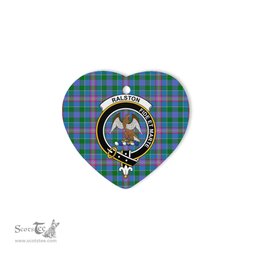 Ralston Scottish Clan Plaid Ornament Gift. Christmas Tree Ornament Ralston Christmas Ornament, Christmas Heart Ornament, Plaid Heart Ornament, Tartan Ornament, Tartan Heart Ornament