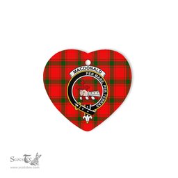 MacDonald of Sleat Scottish Clan Plaid Ornament Gift. Christmas Tree Ornament MacDonald of Sleat Christmas Ornament, Christmas Heart Ornament, Plaid Heart Ornament, Tartan Ornament, Tartan Heart Ornament