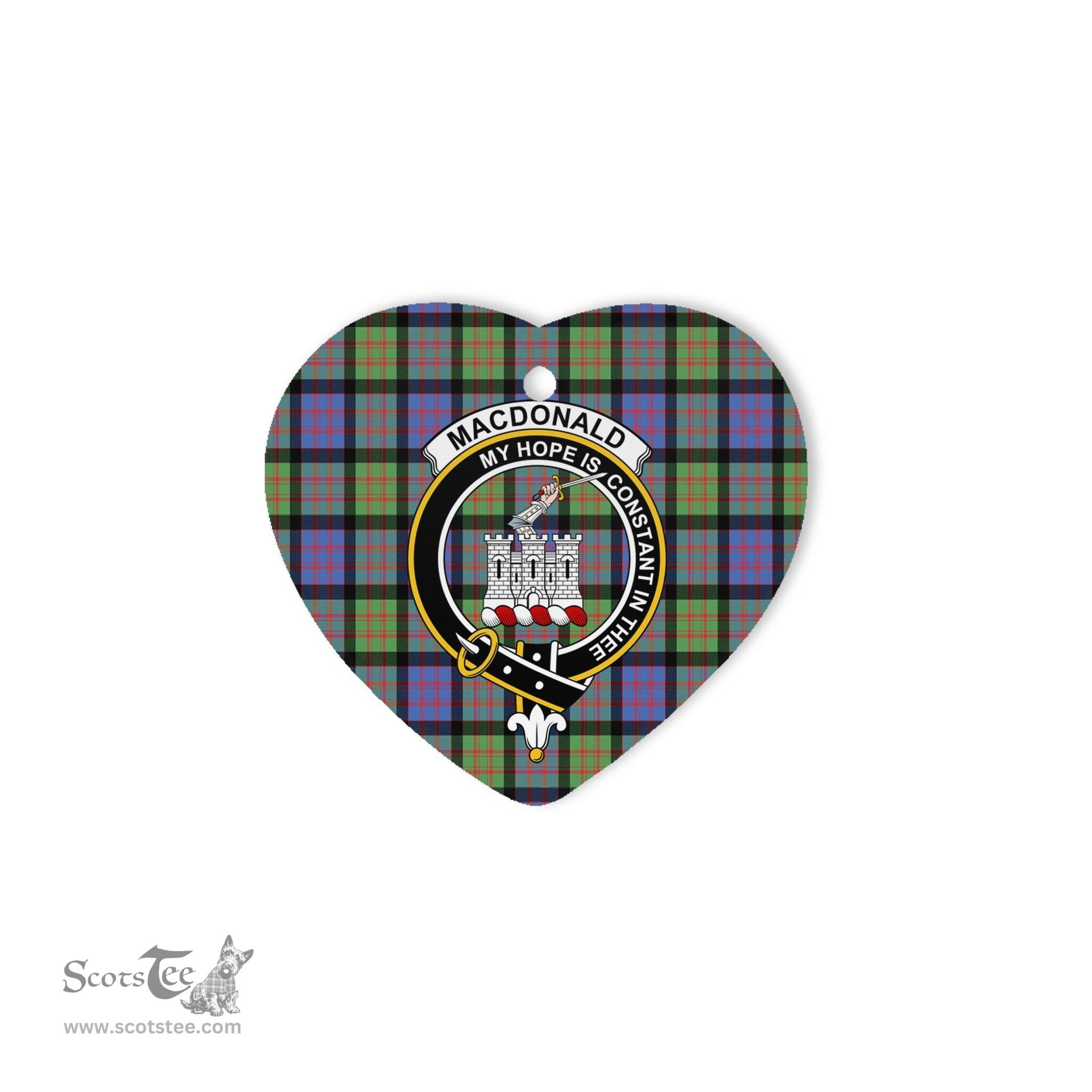 Macdonalds Of Ranald Scottish Clan Plaid Ornament Gift. Christmas Tree Ornament Macdonalds Of Ranald Christmas Ornament, Christmas Heart Ornament, Plaid Heart Ornament, Tartan Ornament, Tartan Heart Ornament