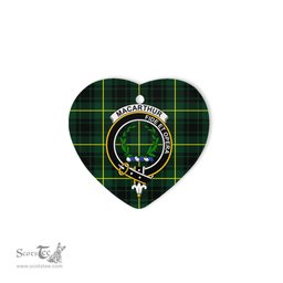 Macarthur Scottish Clan Plaid Ornament Gift. Christmas Tree Ornament Macarthur Christmas Ornament, Christmas Heart Ornament, Plaid Heart Ornament, Tartan Ornament, Tartan Heart Ornament