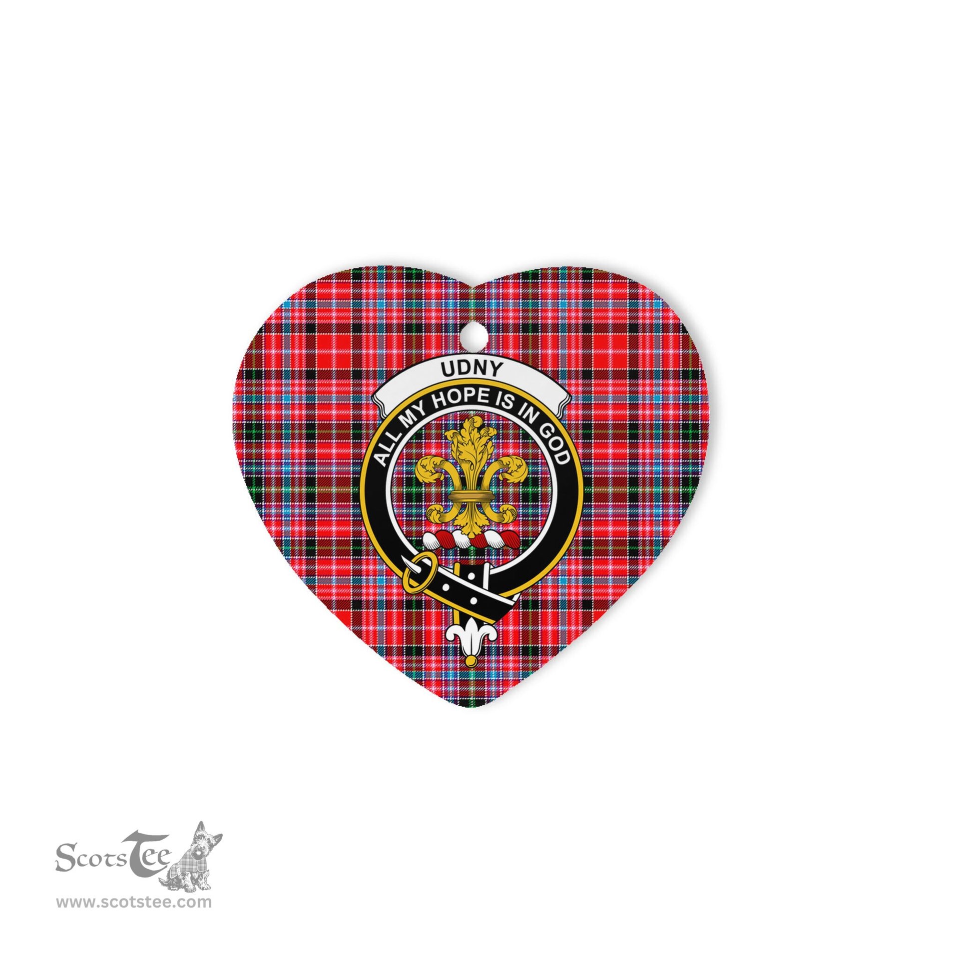Udny Scottish Clan Plaid Ornament Gift. Christmas Tree Ornament Udny Christmas Ornament, Christmas Heart Ornament, Plaid Heart Ornament, Tartan Ornament, Tartan Heart Ornament