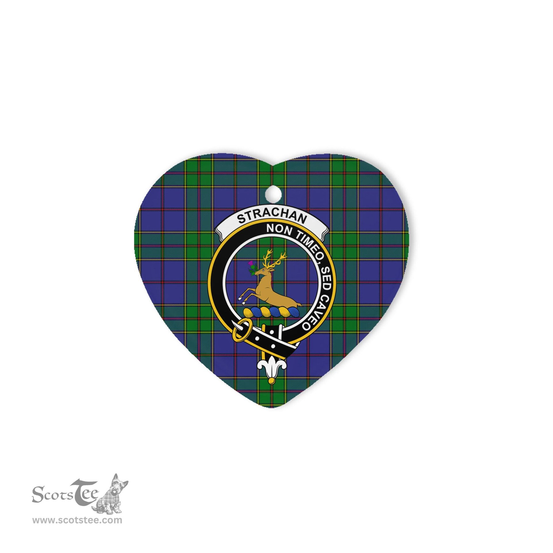 Strachan Scottish Clan Plaid Ornament Gift. Christmas Tree Ornament Strachan Christmas Ornament, Christmas Heart Ornament, Plaid Heart Ornament, Tartan Ornament, Tartan Heart Ornament