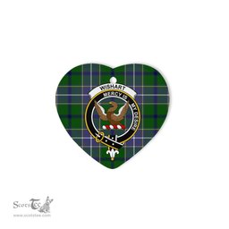 Wishart Scottish Clan Plaid Ornament Gift. Christmas Tree Ornament Wishart Christmas Ornament, Christmas Heart Ornament, Plaid Heart Ornament, Tartan Ornament, Tartan Heart Ornament