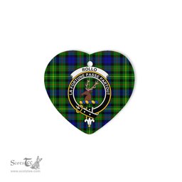 Rollo Scottish Clan Plaid Ornament Gift. Christmas Tree Ornament Rollo Christmas Ornament, Christmas Heart Ornament, Plaid Heart Ornament, Tartan Ornament, Tartan Heart Ornament