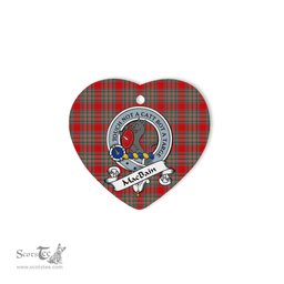 MacBain Scottish Clan Badge Plaid Ornament Gift. Christmas Tree Ornament MacBain Clan Tartan Ornament Great Christmas Ornaments Gift Heart Ornament