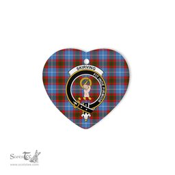 Skirving Scottish Clan Plaid Ornament Gift. Christmas Tree Ornament Skirving Clan Tartan Ornament Great Christmas Ornaments Gift Heart Ornament - Scotstee Shop