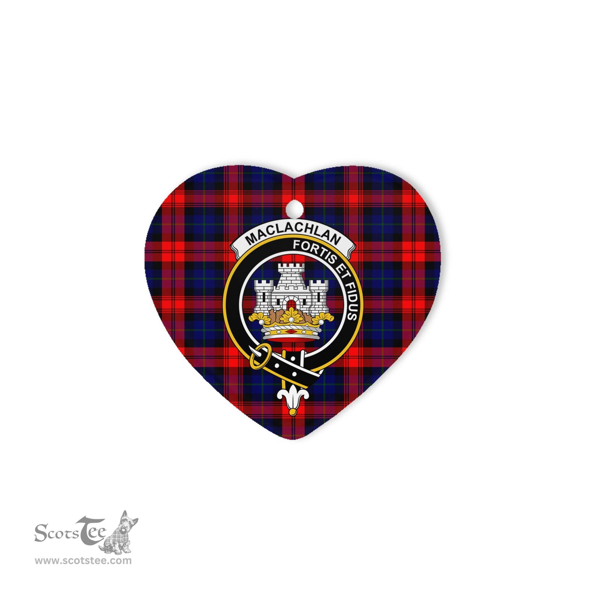 MacLachlan Scottish Clan Plaid Ornament Gift. Christmas Tree Ornament MacLachlan Clan Tartan Ornament Great Christmas Ornaments Gift Heart Ornament - Scotstee Shop