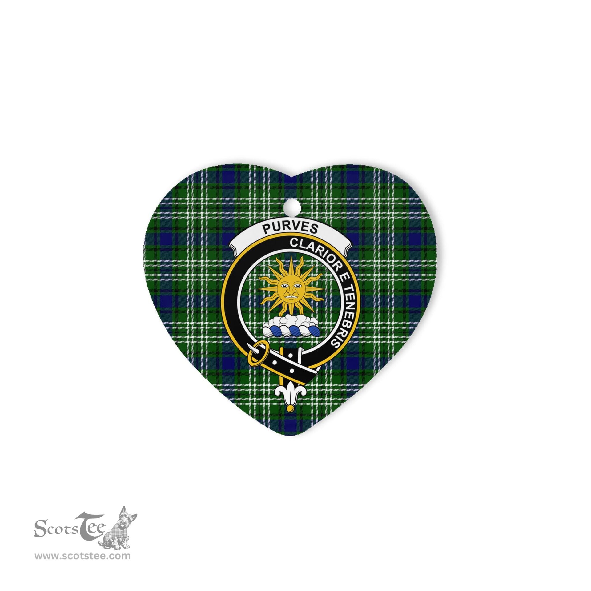 Purves Scottish Clan Plaid Ornament Gift. Christmas Tree Ornament Purves Christmas Ornament, Christmas Heart Ornament, Plaid Heart Ornament, Tartan Ornament, Tartan Heart Ornament