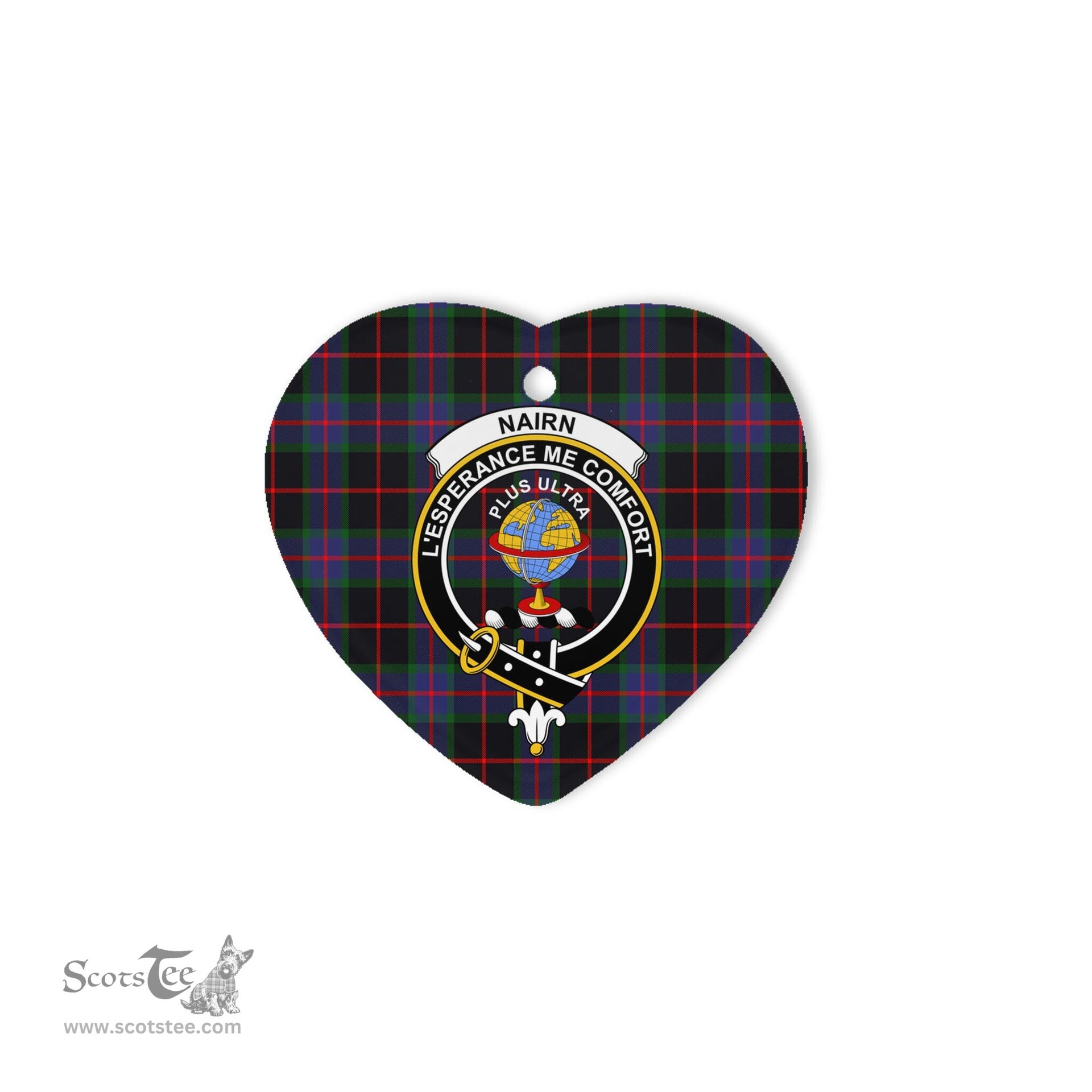 Nairn Scottish Clan Plaid Ornament Gift. Christmas Tree Ornament Nairn Christmas Ornament, Christmas Heart Ornament, Plaid Heart Ornament, Tartan Ornament, Tartan Heart Ornament