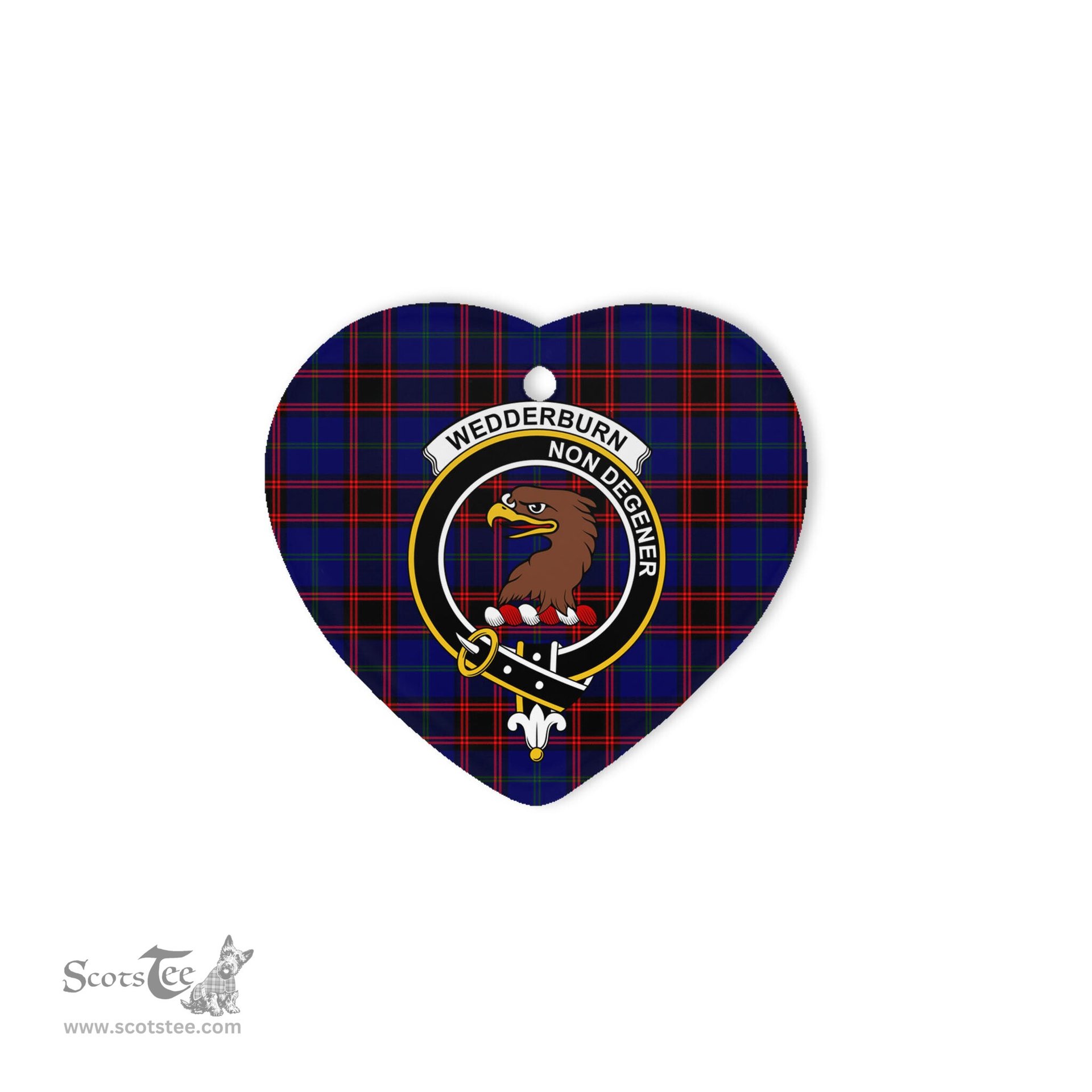 Scotstee Shop - Wedderburn Scottish Clan Plaid Ornament Gift. Christmas Tree Ornament Wedderburn Clan Tartan Ornament Great Christmas Ornaments Gift Heart Ornament