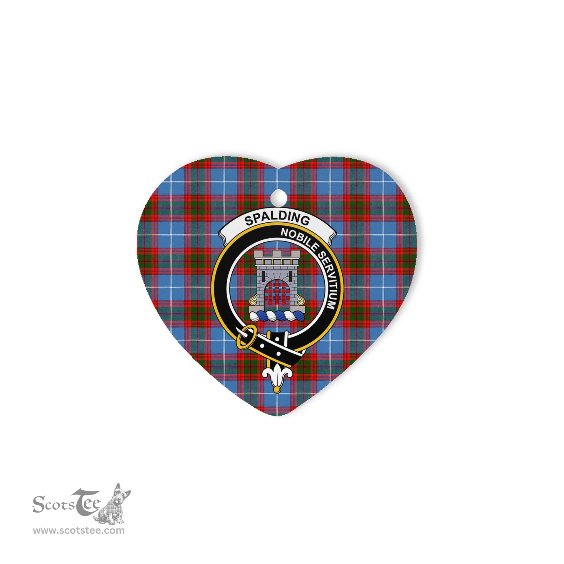 Scotstee Shop - Spalding Scottish Clan Plaid Ornament Gift. Christmas Tree Ornament Spalding Clan Tartan Ornament Great Christmas Ornaments Gift Heart Ornament