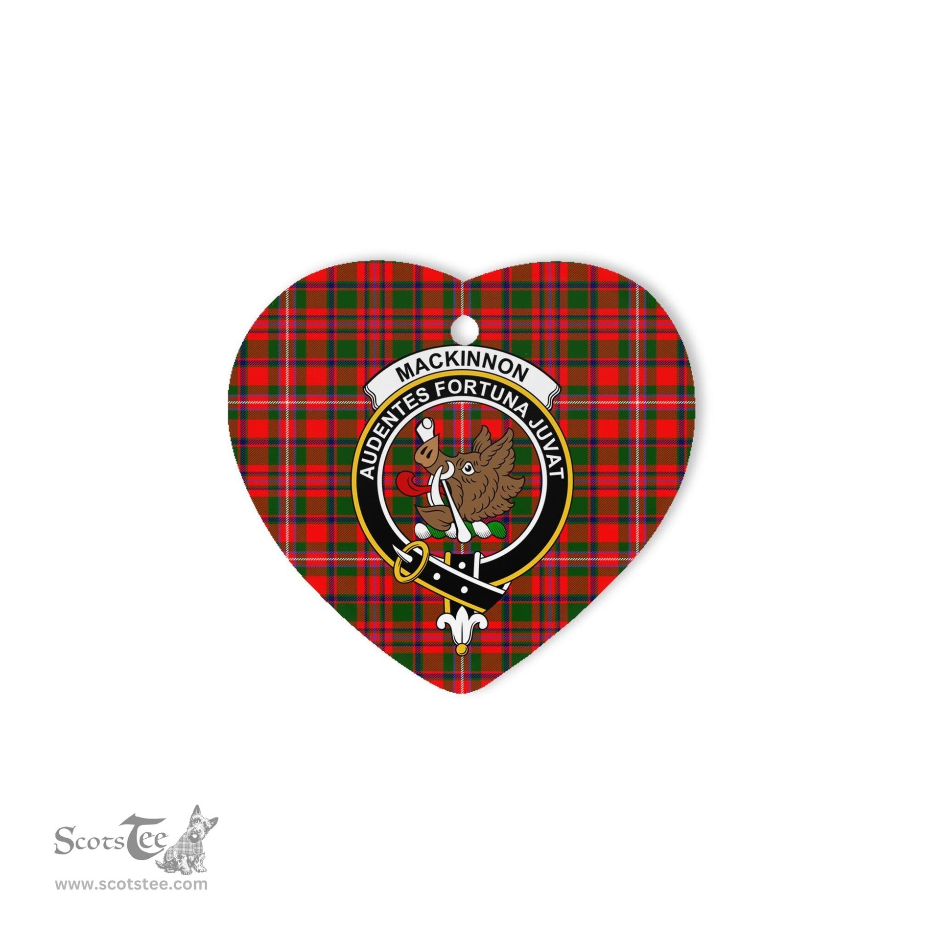 MacKinnon Scottish Clan Plaid Ornament Gift. Christmas Tree Ornament MacKinnon Clan Tartan Ornament Great Christmas Ornaments Gift Heart Ornament - Scotstee Shop