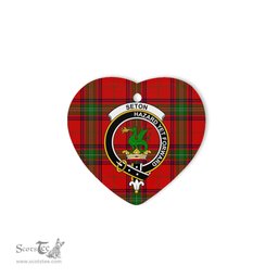 Seton Scottish Clan Plaid Ornament Gift. Christmas Tree Ornament Seton Christmas Ornament, Christmas Heart Ornament, Plaid Heart Ornament, Tartan Ornament, Tartan Heart Ornament
