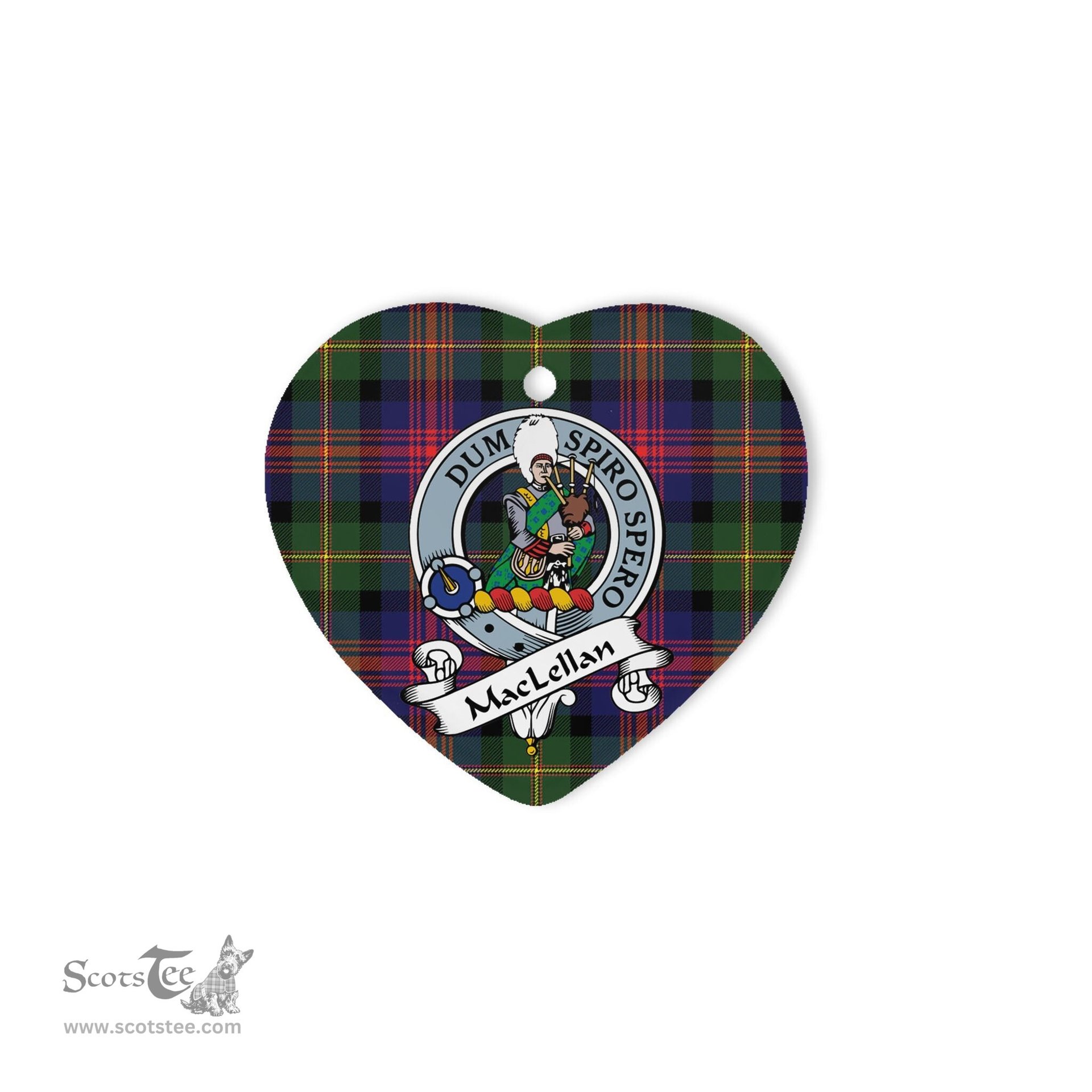 MacLennan Scottish Clan Badge Plaid Christmas Ornaments Gift Heart Ornament MacLennan Clan Tartan Ornaments, Plaid Ornament, christmas Ornament, plaid christmas ornament