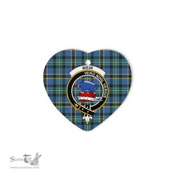 Weir Scottish Clan Plaid Ornament Gift. Christmas Tree Ornament Weir Christmas Ornament, Christmas Heart Ornament, Plaid Heart Ornament, Tartan Ornament, Tartan Heart Ornament