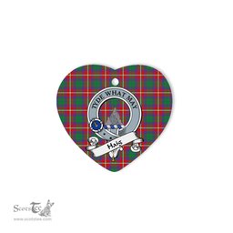 Haig Scottish Clan Badge Plaid Ornament Gift. Christmas Tree Ornament Haig Clan Tartan Ornament Great Christmas Ornaments Gift Heart Ornament