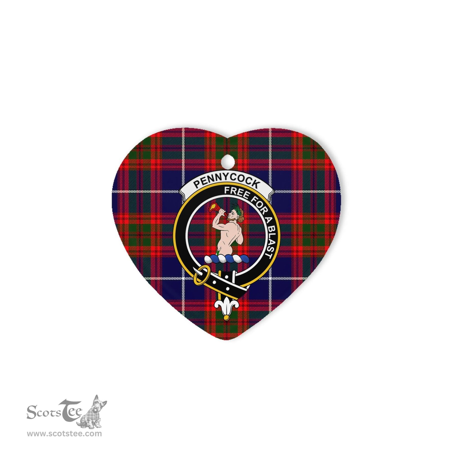 Pennycook Scottish Clan Plaid Ornament Gift. Christmas Tree Ornament Pennycook Clan Tartan Ornament Great Christmas Ornaments Gift Heart Ornament - Scotstee Shop