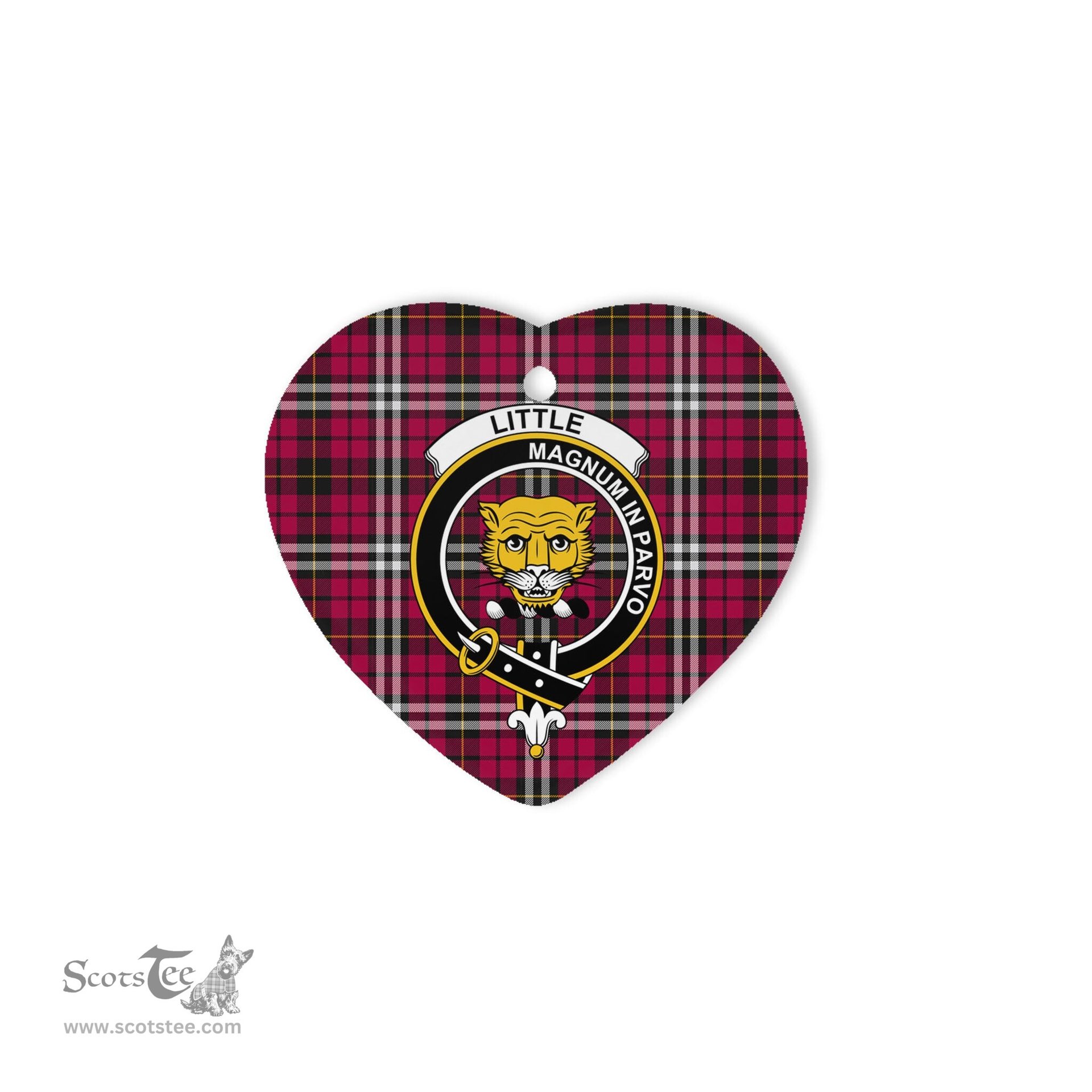 Little Scottish Clan Plaid Ornament Gift. Christmas Tree Ornament Little Christmas Ornament, Christmas Heart Ornament, Plaid Heart Ornament, Tartan Ornament, Tartan Heart Ornament